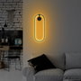 Opviq Can - 13556 Lámpara de pared negra de metal